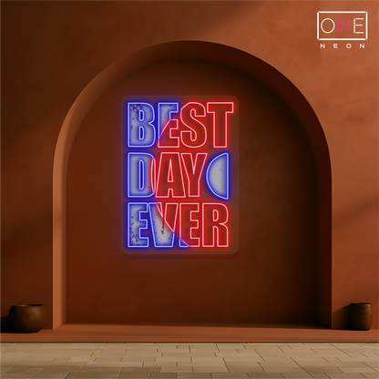 Best Day Ever Artwork Led Neon Sign