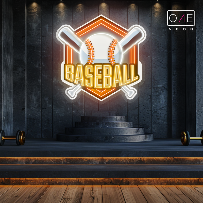 Baseball Artwork Led Neon Sign