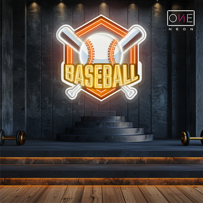 Baseball Artwork Led Neon Sign