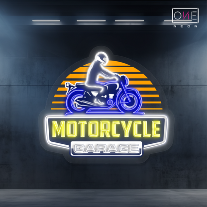 Motorcycle Garage Artwork Led Neon Sign