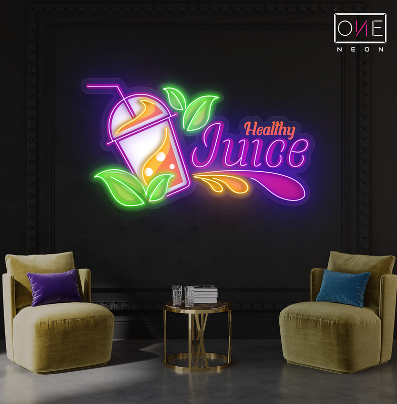 Healthy Juice Artwork Led Neon Sign