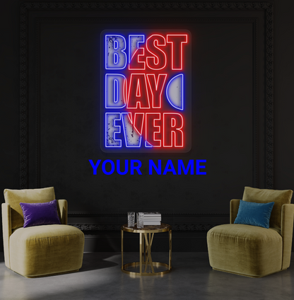 Best Day Ever Artwork Led Neon Sign