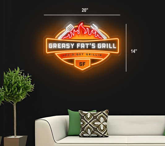 Grease Fat's Grill | Led Neon Sign