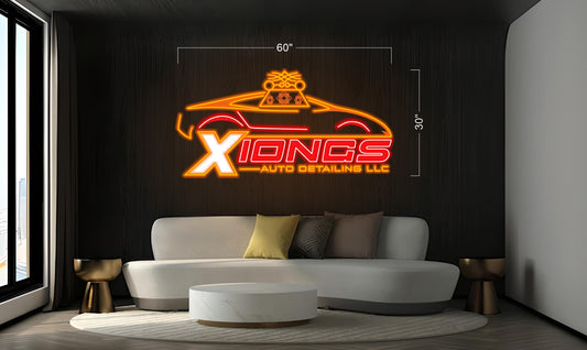 XIONGS AUTO DETAILING LLC | LED Neon Sign