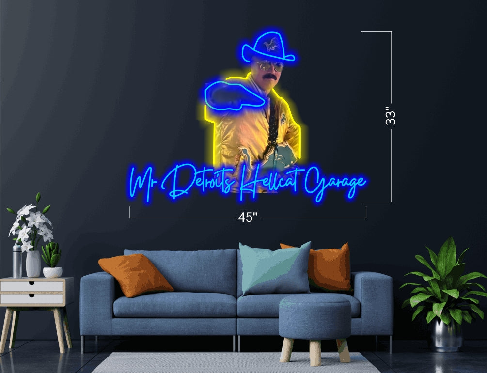 MR DETROITS HELLCAT GARAGE | LED Neon Sign