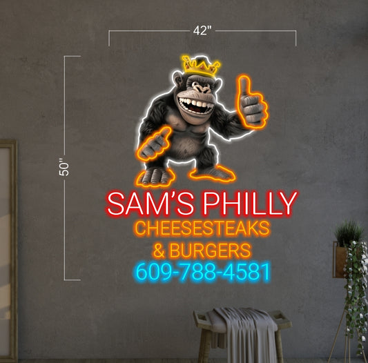 SAM'S PHILLY | LED Neon Sign