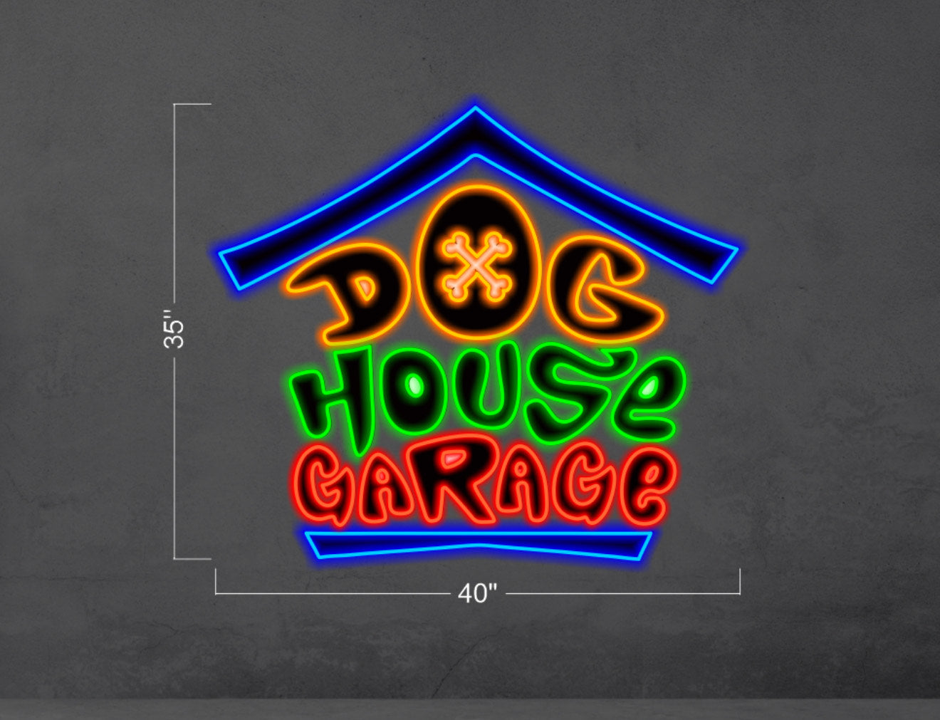 DOG HOUSE GARAGE | LED Neon Sign