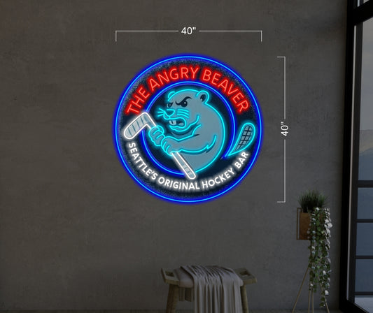 THE ANGRY BEAVER | LED Neon Sign