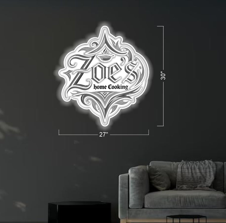 Zoe's Home Cooking  | Led Neon Sign (outdoor)