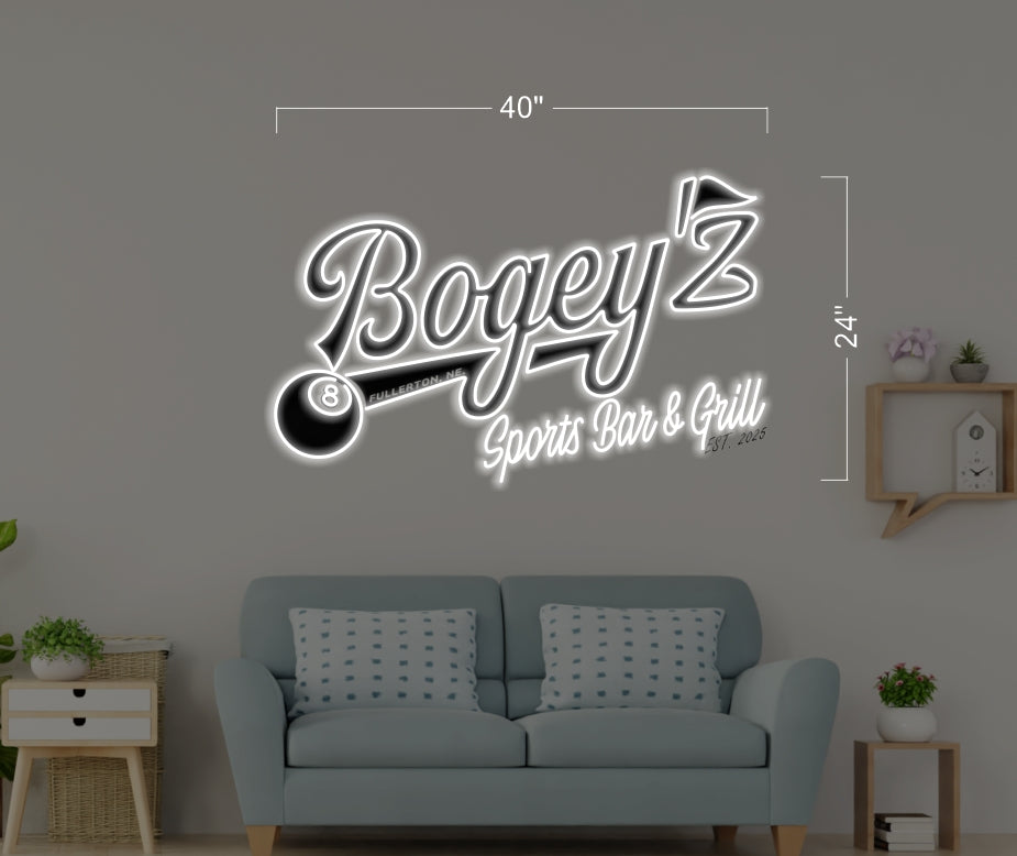 Bogey'z Sports Bar & Grill  | Led Neon Sign