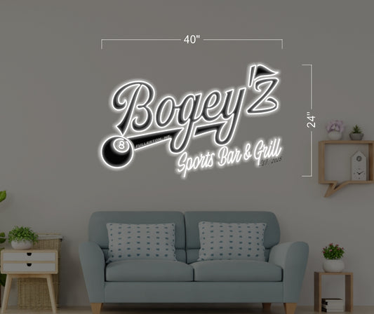 Bogey'z Sports Bar & Grill  | Led Neon Sign