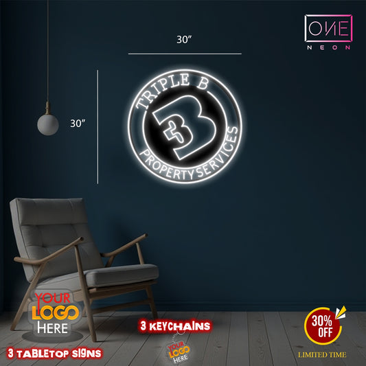 TRIPLE B PROPERTY SERVICES | Led Neon Sign ( 2 outdoor signs)