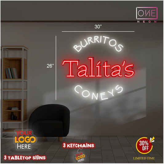 Talita's logo | Led Neon Sign (outdoor)