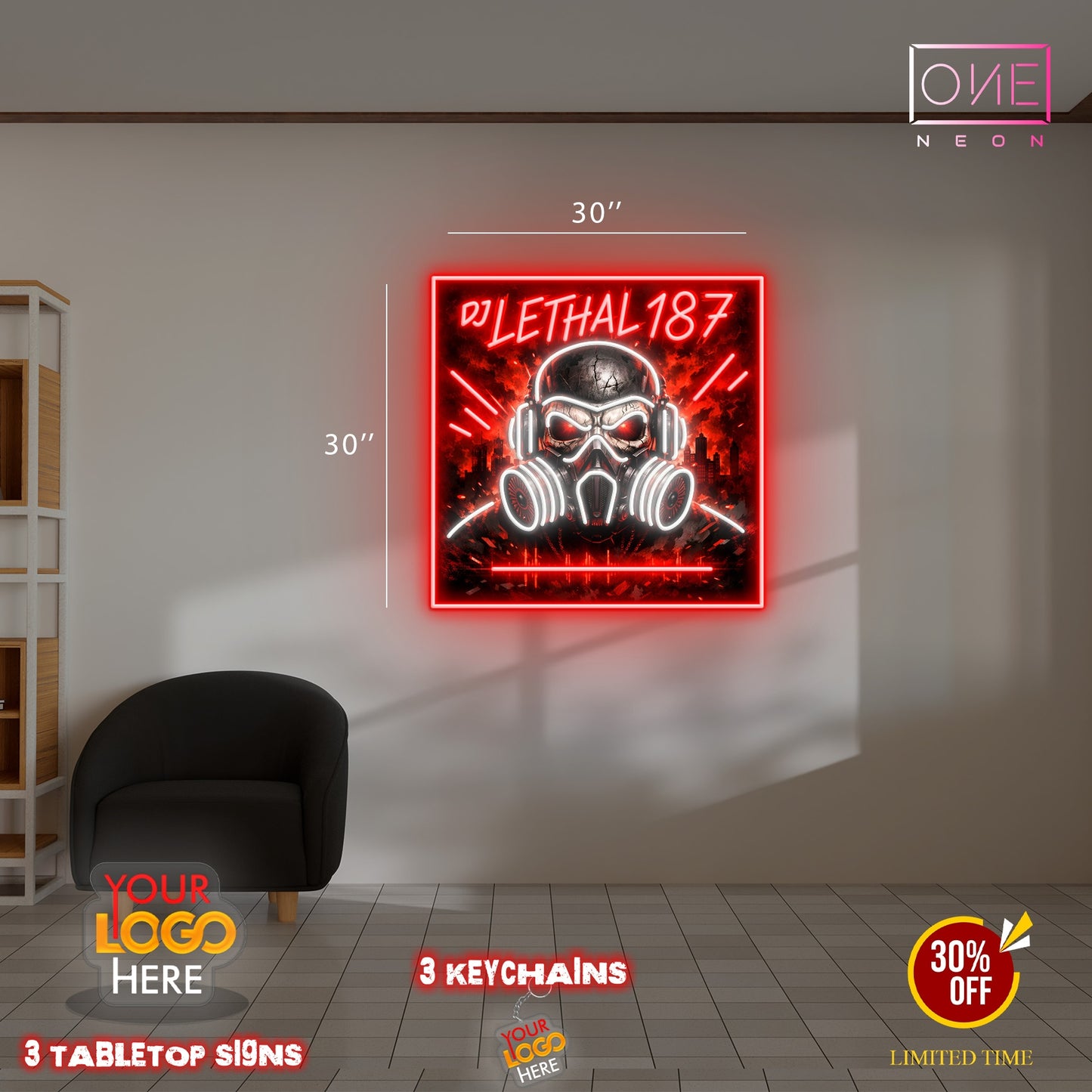 DJ LETHAL 187 | LED Neon Sign