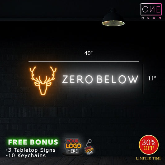 ZERO BELLOW | Led Neon Sign