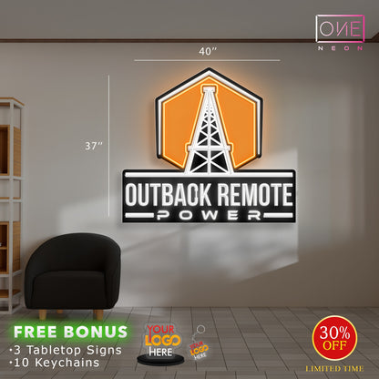 OUTBACK REMOTE POWER | Led Neon Sign