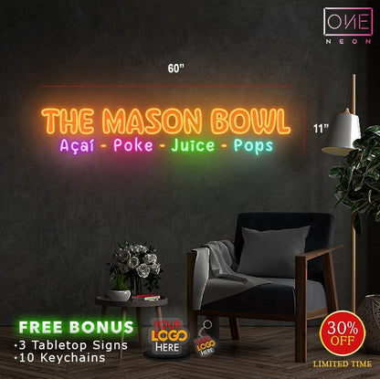 THE MASON BOWL | LED Neon Sign