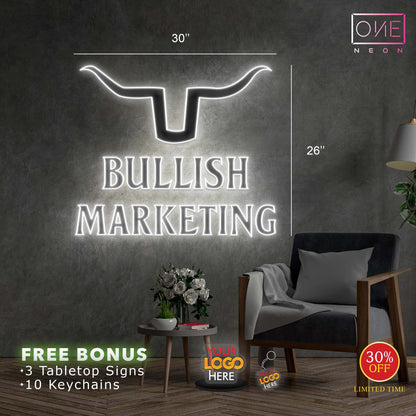BULLISH MARKETING | LED Neon Sign (3 signs)