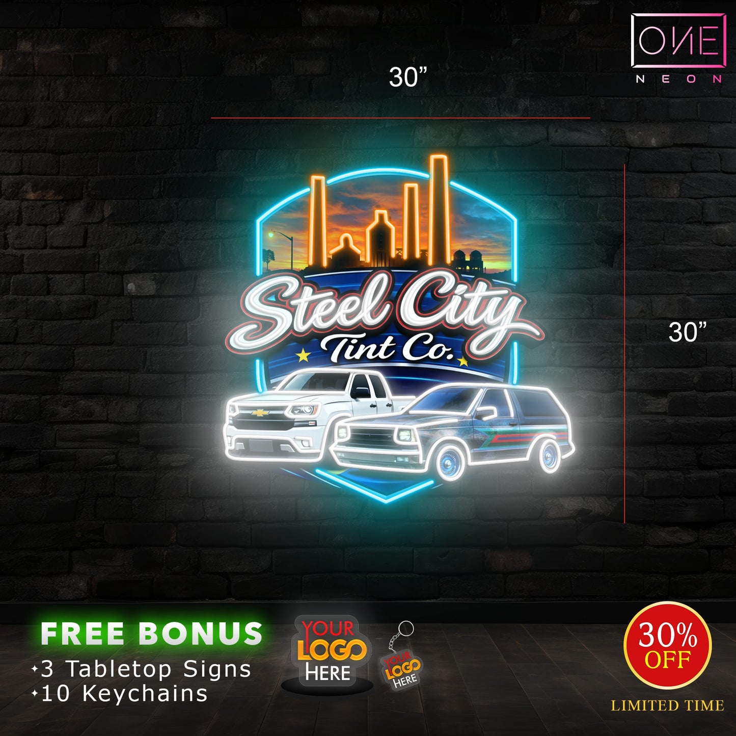 STEEL CITY | LED Neon Sign