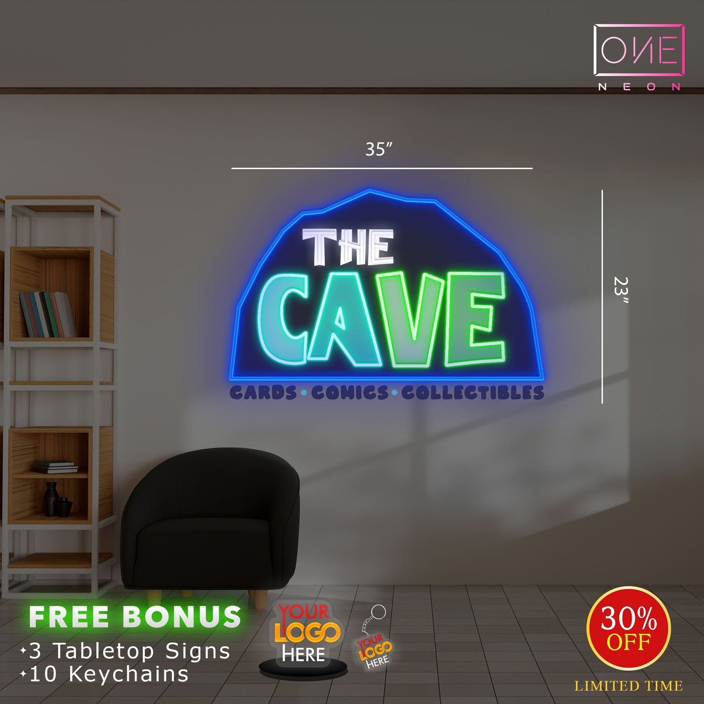 THE CAVE | LED Neon Sign