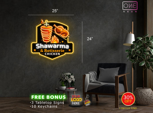 Shawarma logo | Led Neon Sign