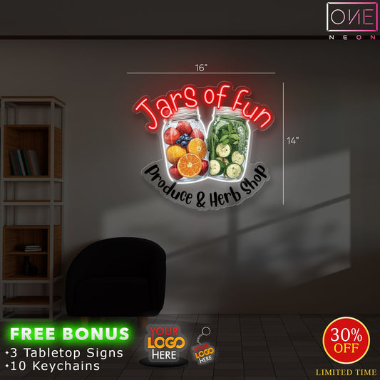 Jars of fun | Led Neon Sign