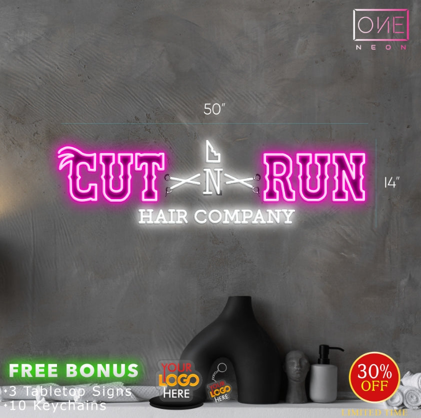 CUT RUN HAIR COMPANY | Led Neon Sign
