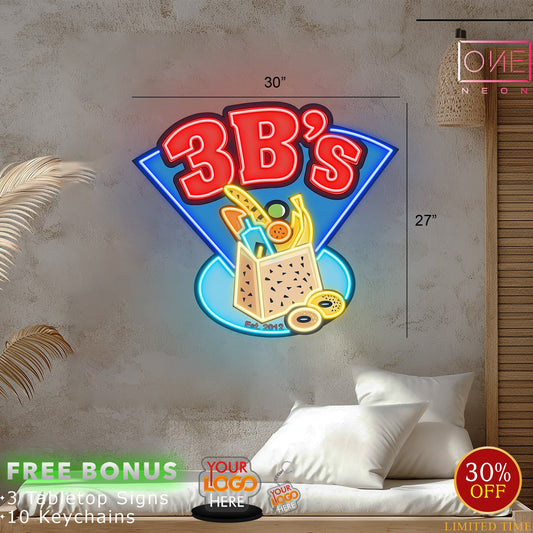 3B's logo | Led Neon Sign