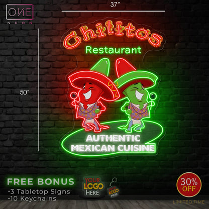 Chilitos Restaurant | Led Neon Sign