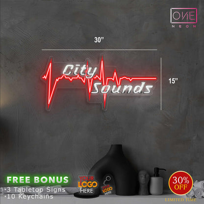 City Sounds | Led Neon Sign