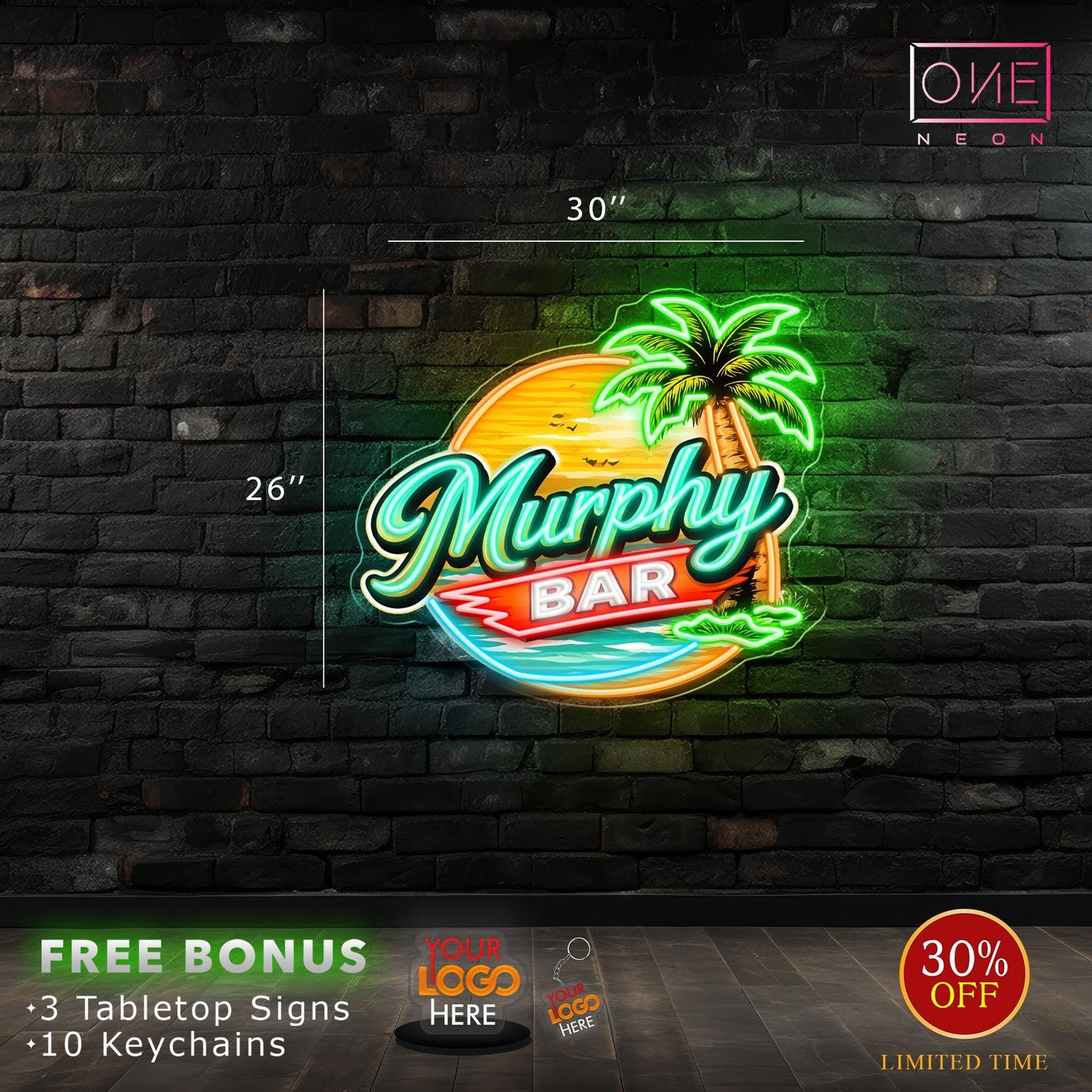 MURPHY BAR | LED Neon Sign (waterproof)
