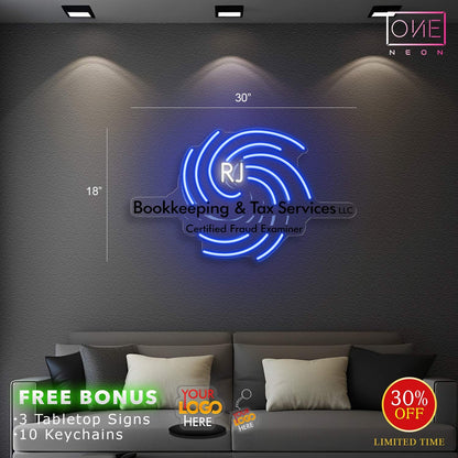 RJ logo | LED Neon Sign