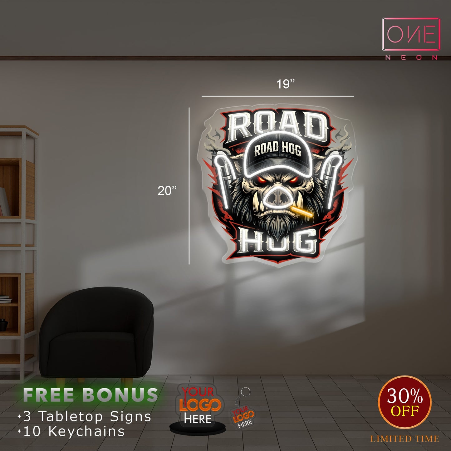 ROAD H0G | LED Neon Sign