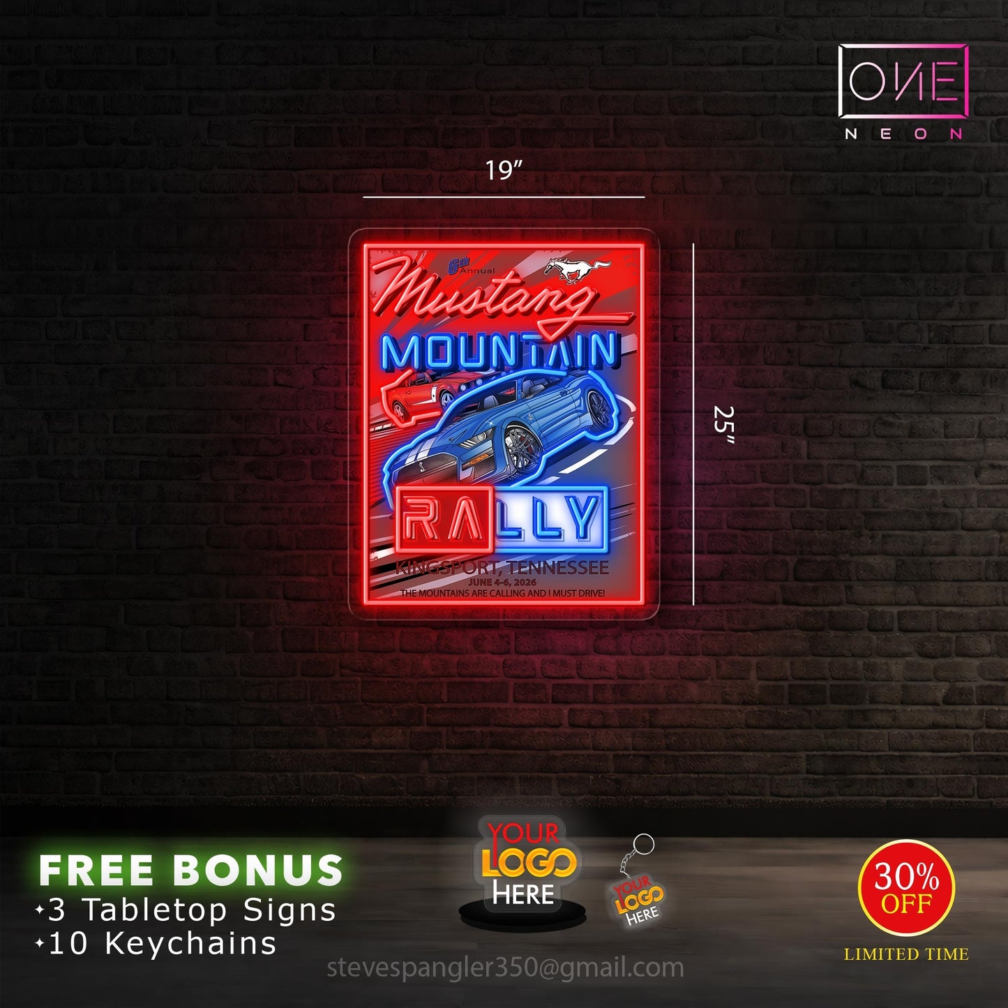 Custom logo signs  | Led Neon Sign (7 signs)