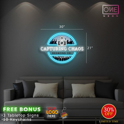 CAPTURING CHAOS | LED Neon Sign