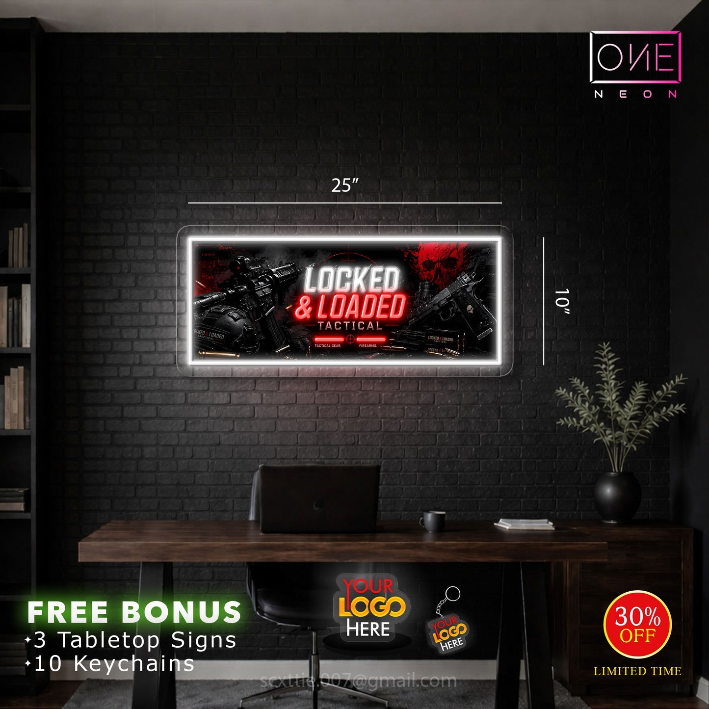 LOCKED AND LOADED TACTICAL | Led Neon Sign