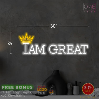 IAM GREAT | LED Neon Sign