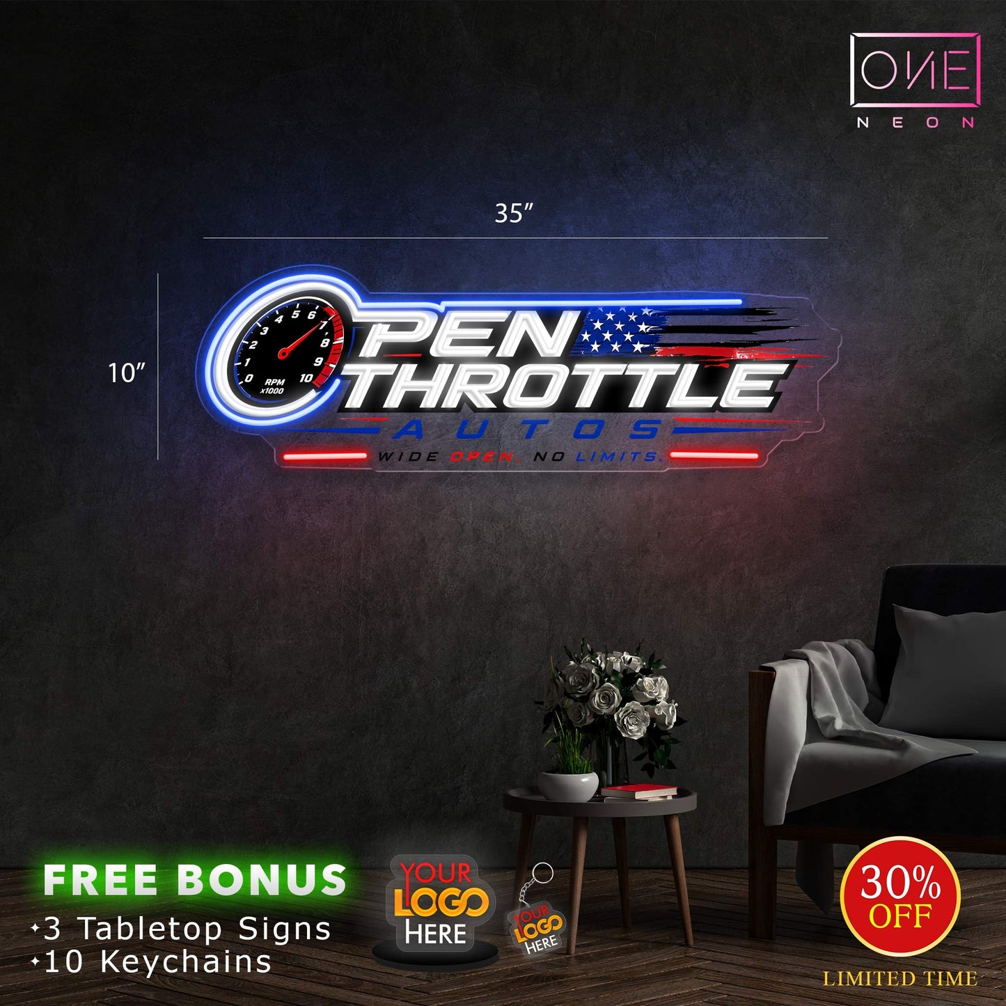 PEN THROTTLE | Led Neon Sign