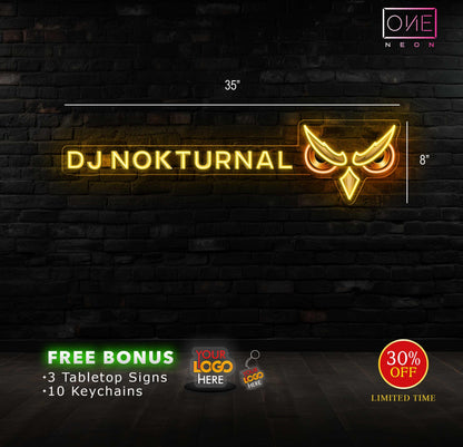 DJ NOKTURNAL | LED Neon Sign