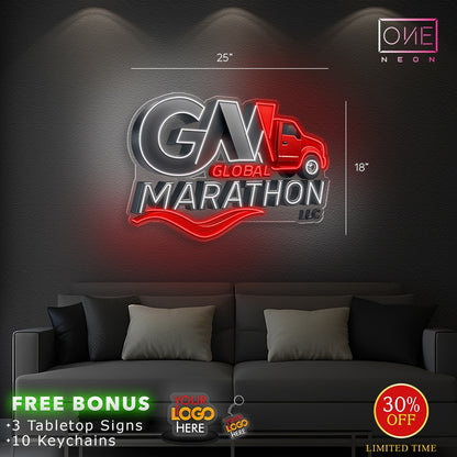GLOBAL MARATHON | LED Neon Sign