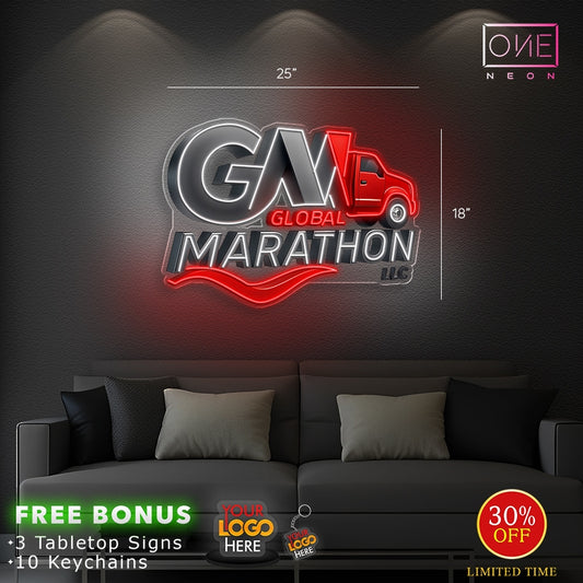 GLOBAL MARATHON | LED Neon Sign