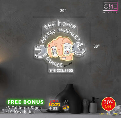 ASS HOLES | LED Neon Sign