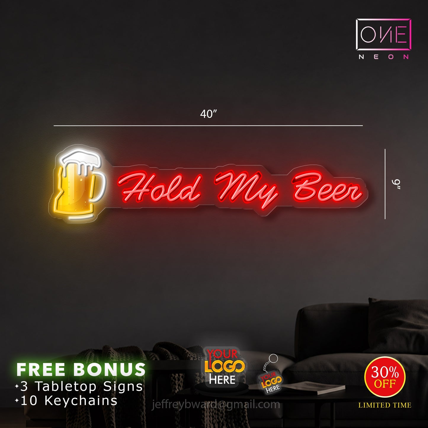 HOLD MY BEER | LED Neon Sign