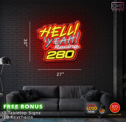 HELL YEAH RACING - 280| LED Neon Sign