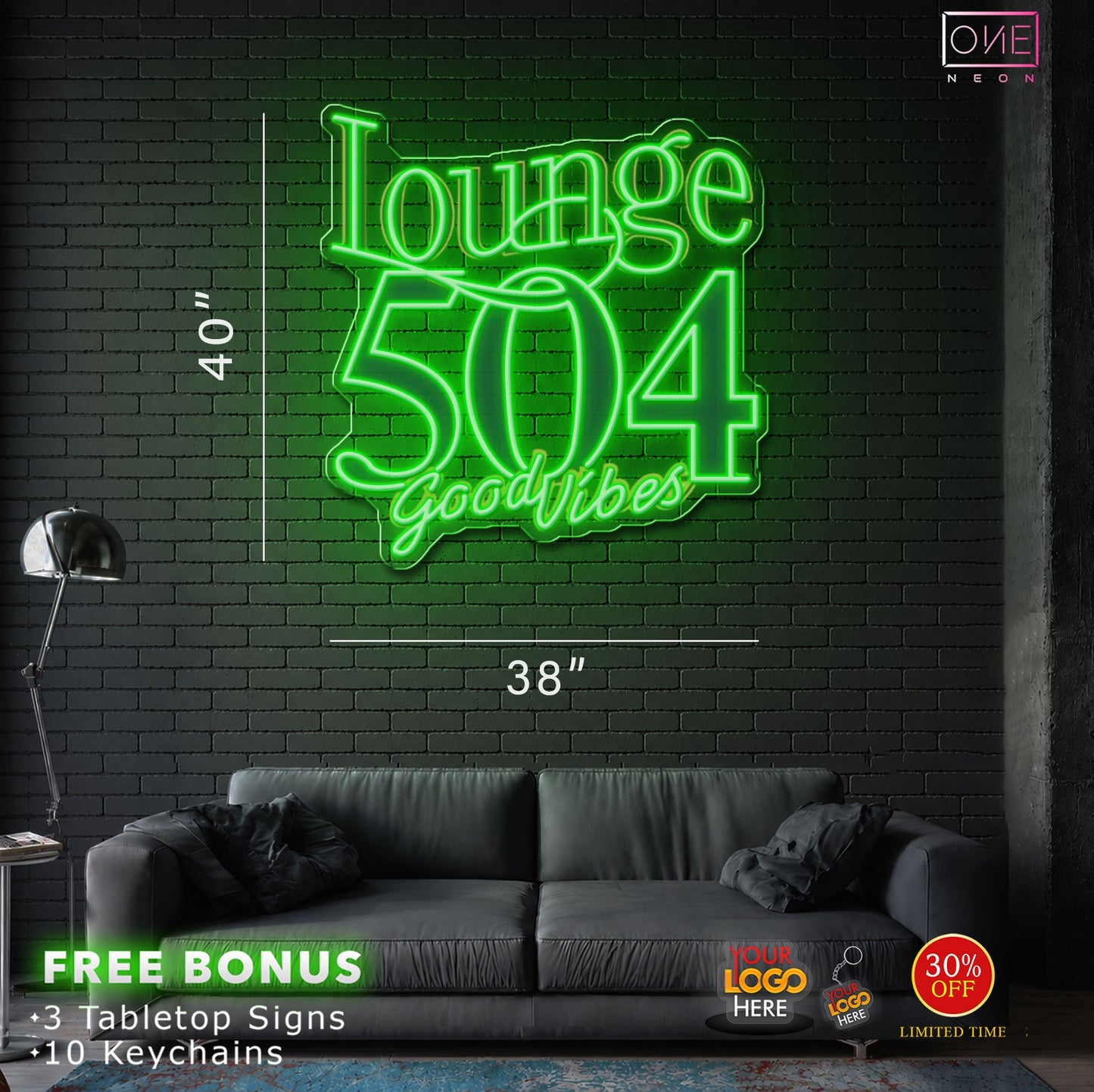 LOUNGE 504 | LED Neon Sign