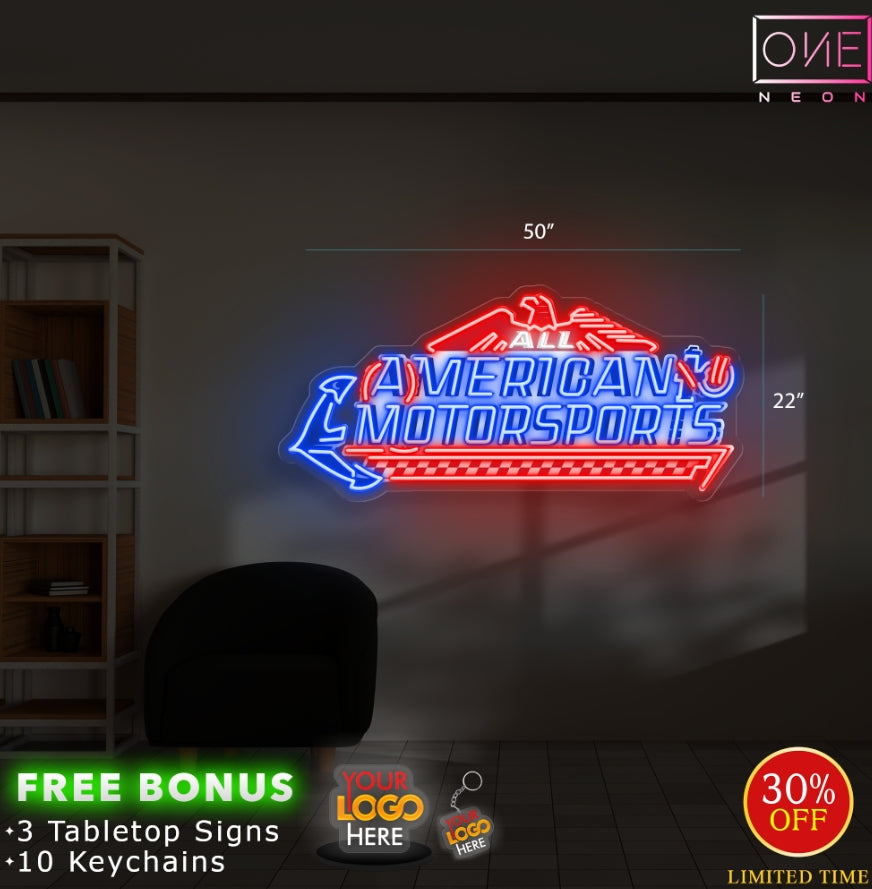 AMERICAN MOTORSPORTS | LED Neon Sign