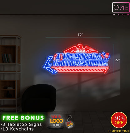 AMERICAN MOTORSPORTS | LED Neon Sign