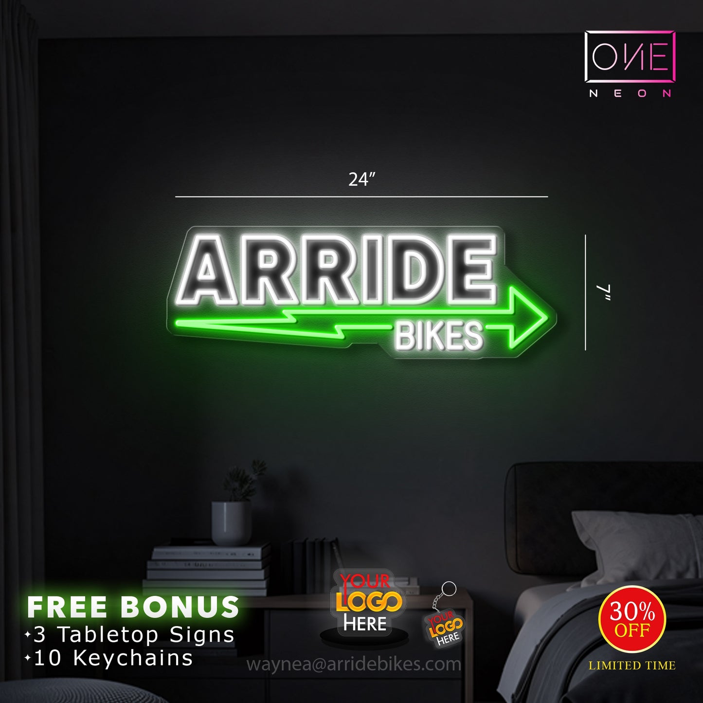 ARRIDE BIKES | 2 Led Neon Signs