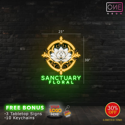 SANCTUARY FLORAL | LED Neon Sign