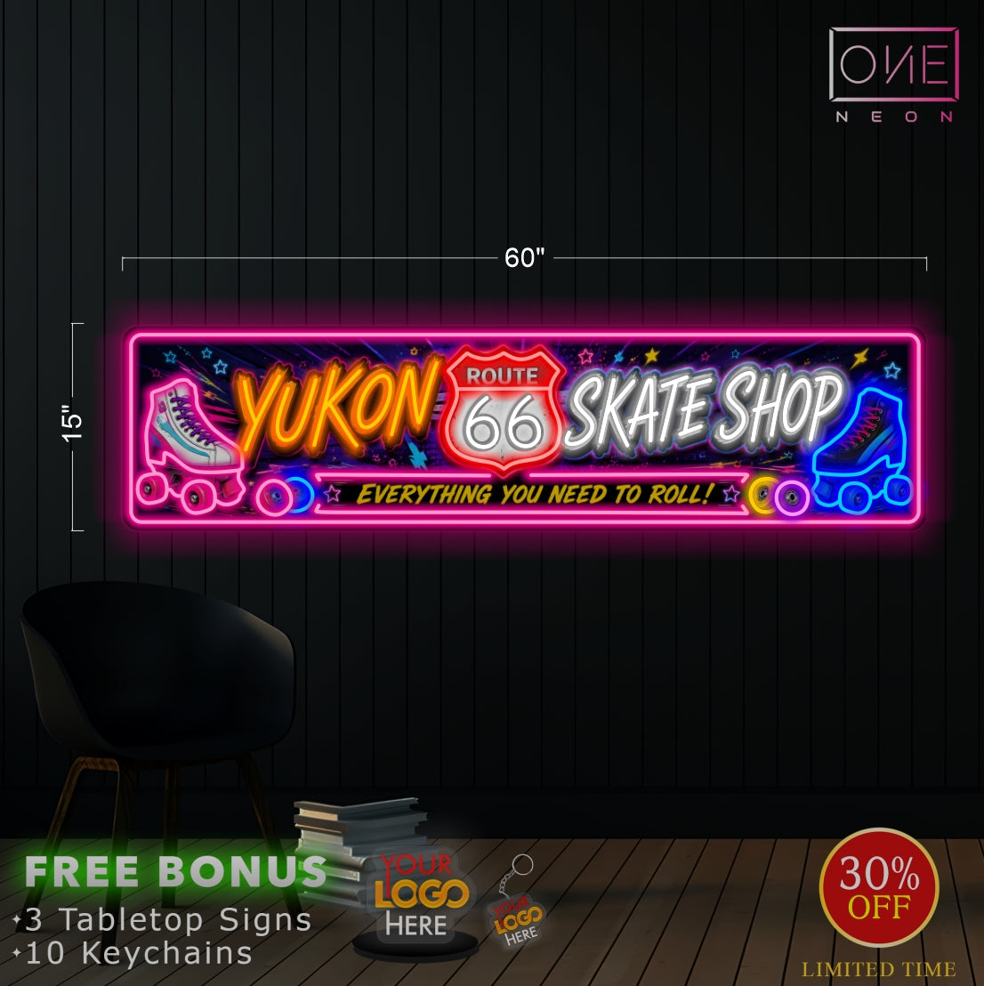 DJ FUNKY MUSIC & YUKON | LED Neon Sign (2 signs)